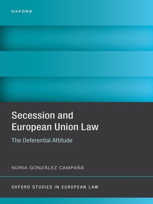 cover image of Secession and European Union Law